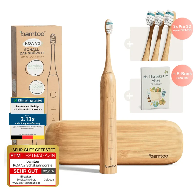 Nachhaltige Schallzahnbürste - Angebot