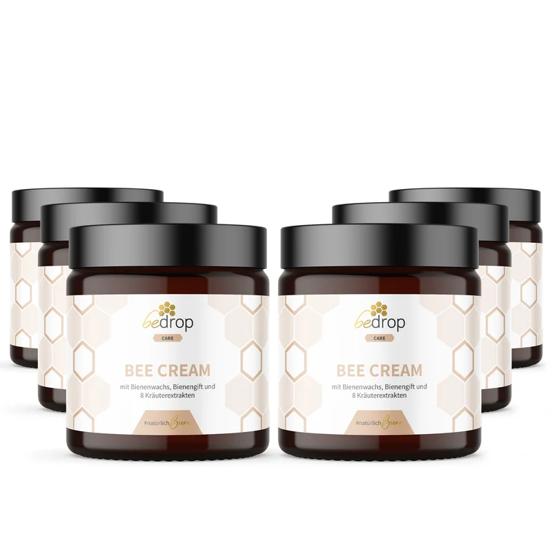 Vorteilsset: 6x Bee Cream Bienengiftsalbe & 8 Kräuterextrakten im 6er Set