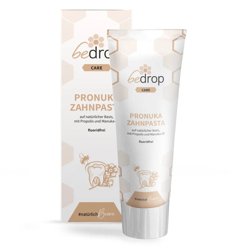 Pronuka Zahnpasta / Zahncreme mit Propolis & Manuka-Öl, fluoridfrei & natürlich - 75ml
