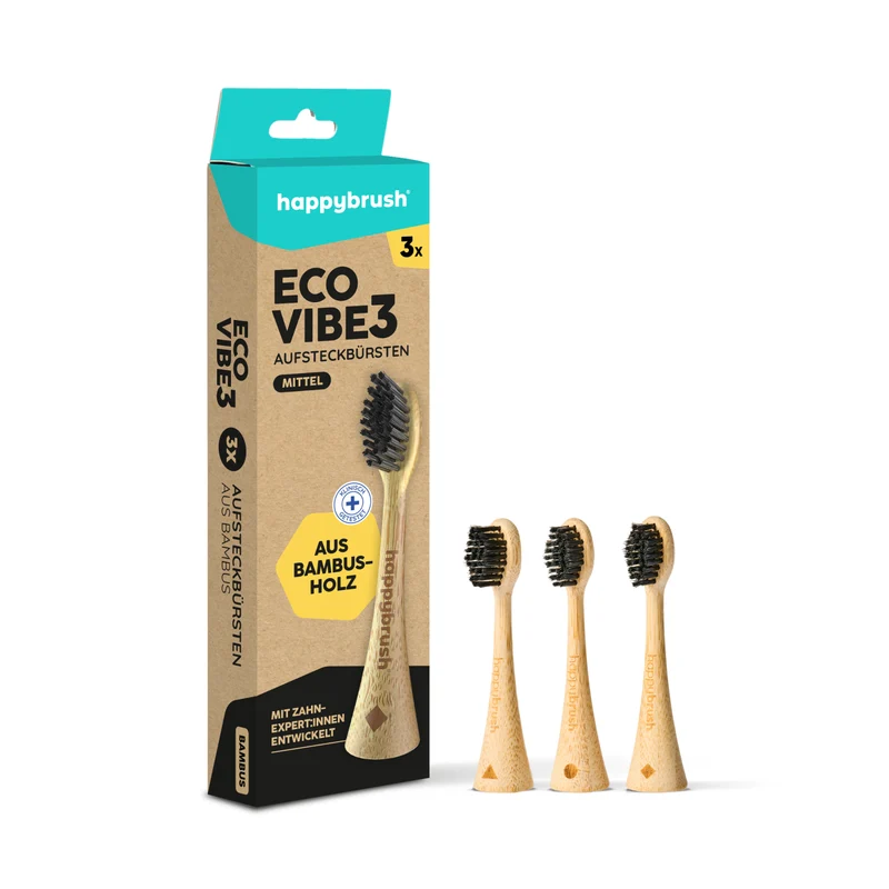 Aufsteckbürsten Eco Vibe 3 | Bambus