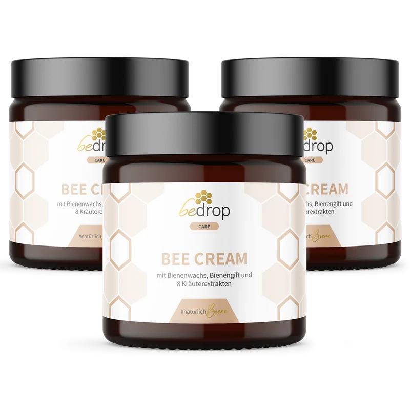 Vorteilsset: 3x Bee Cream Bienengiftsalbe & 8 Kräuterextrakten im 3er Set