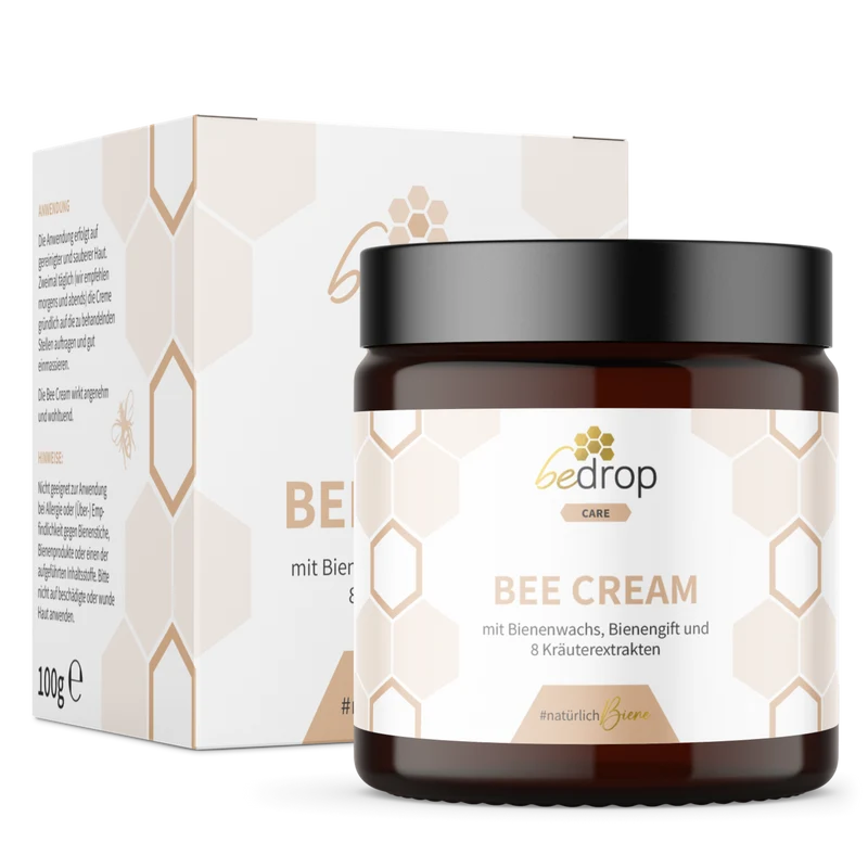 Bee Cream Bienengiftsalbe mit 8 Kräuterextrakten - 100g