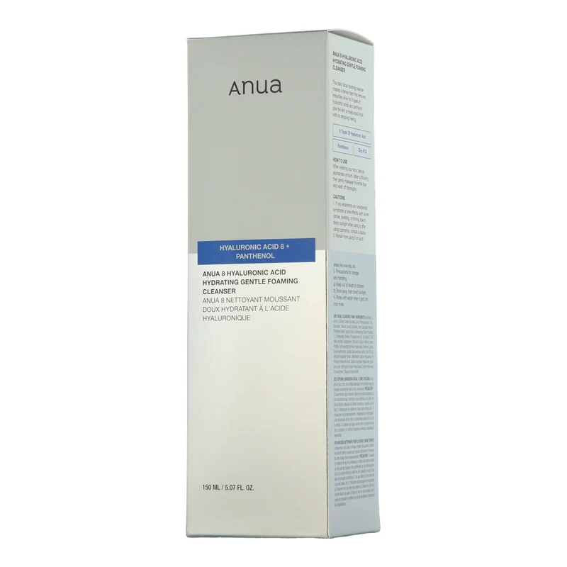 Anua Hyaluronic Acid 8 + Panthenol Hydrating Gentle Foaming Cleanser