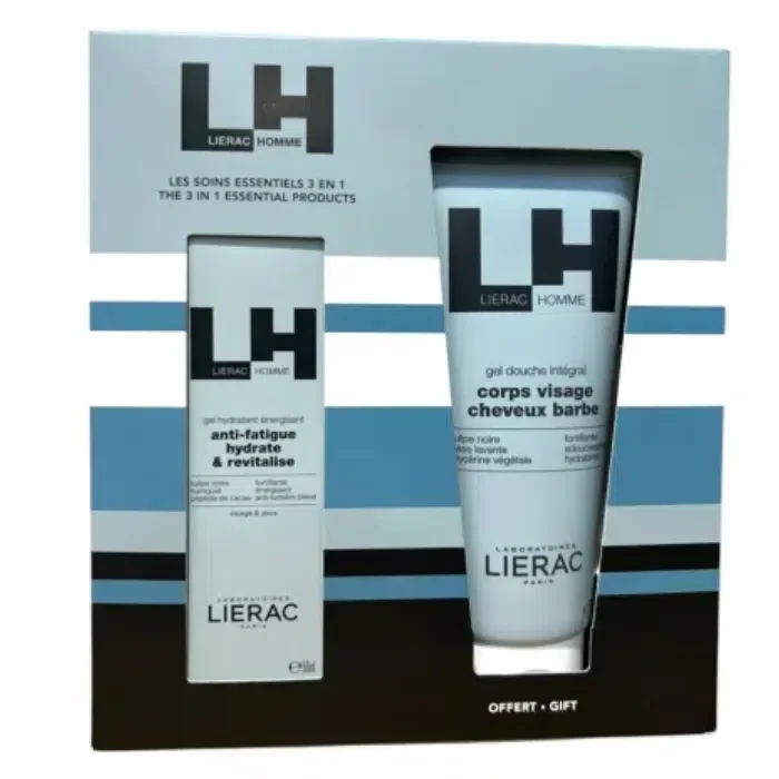Lierac Homme Gift Set (Moisturizing Gel - 50ml + Free Shower Gel - 200ml)