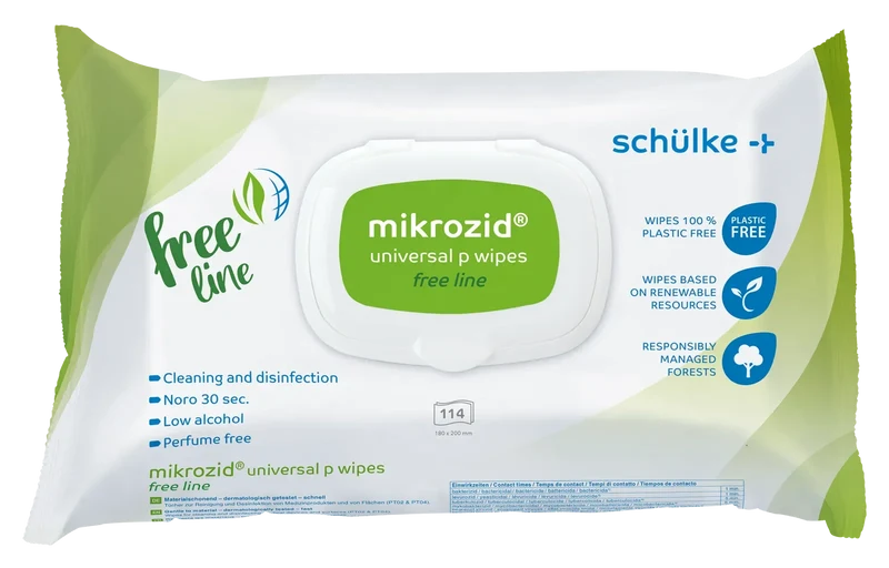 mikrozid universal p wipes free line 114 Tücher | Schülke Desinfektionstücher