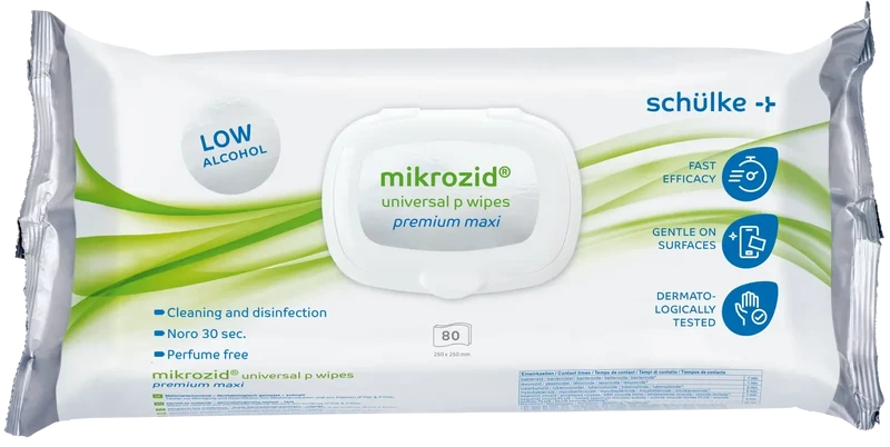 mikrozid universal p wipes premium maxi 80 Tücher | Schülke Desinfektionstücher