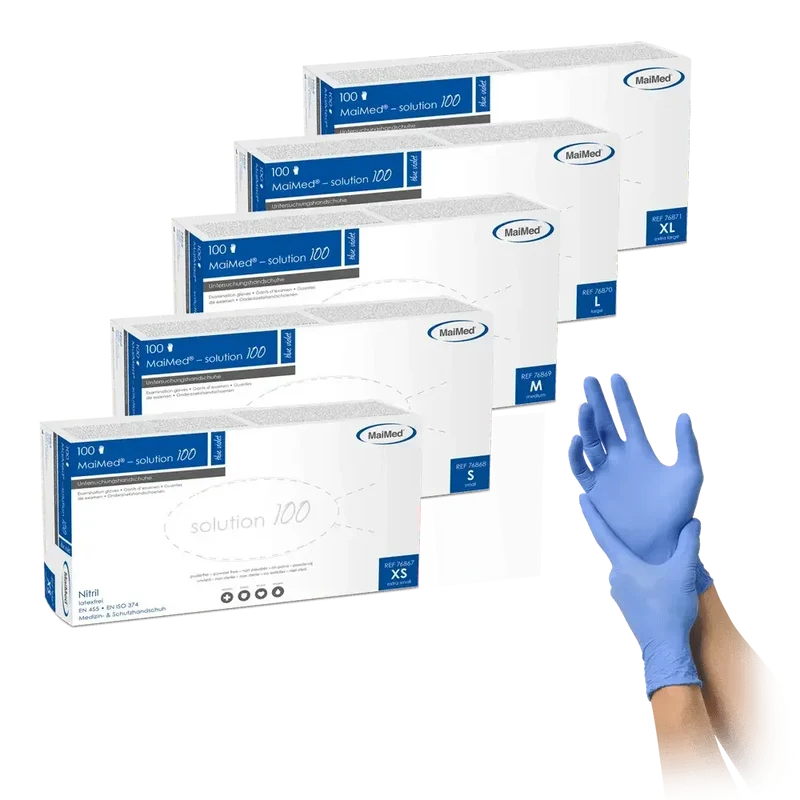Nitrilhandschuhe Blau | MaiMed Solution Blue 100