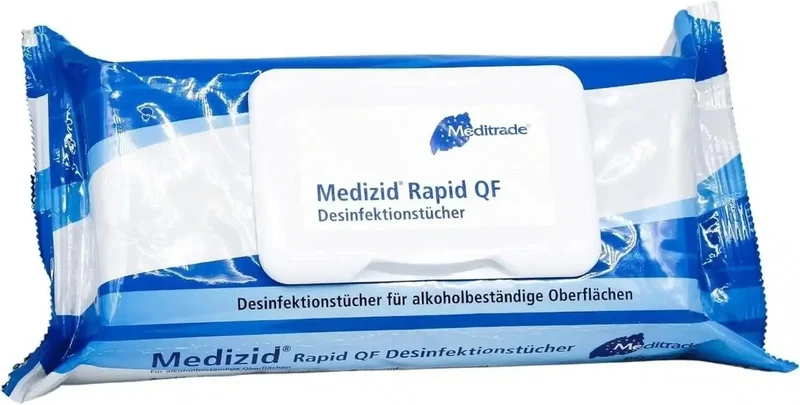 Medizid Rapid QF Flowpack 80 Stk. Flächendesinfektionstücher