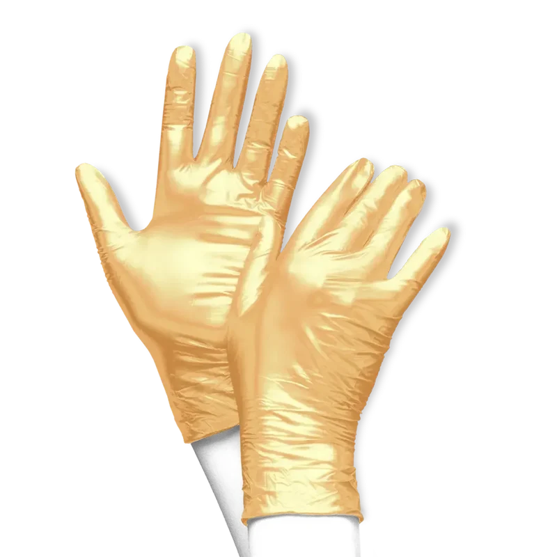 Unigloves FANCY® GOLD goldene Nitrilhandschuhe 100 Stück