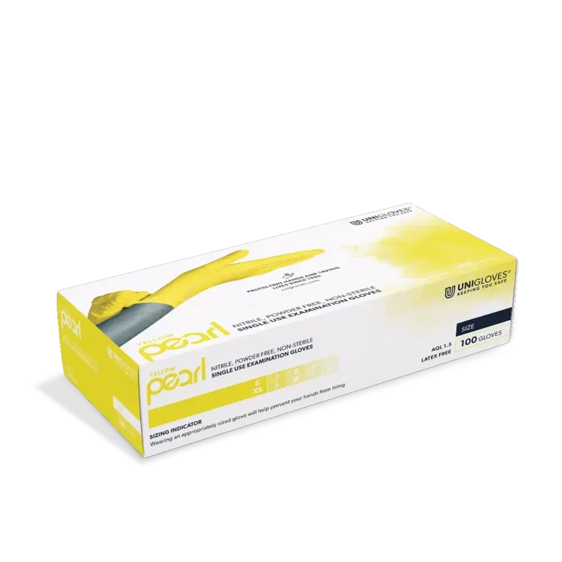 Unigloves YELLOW PEARL® gelbe Nitrilhandschuhe