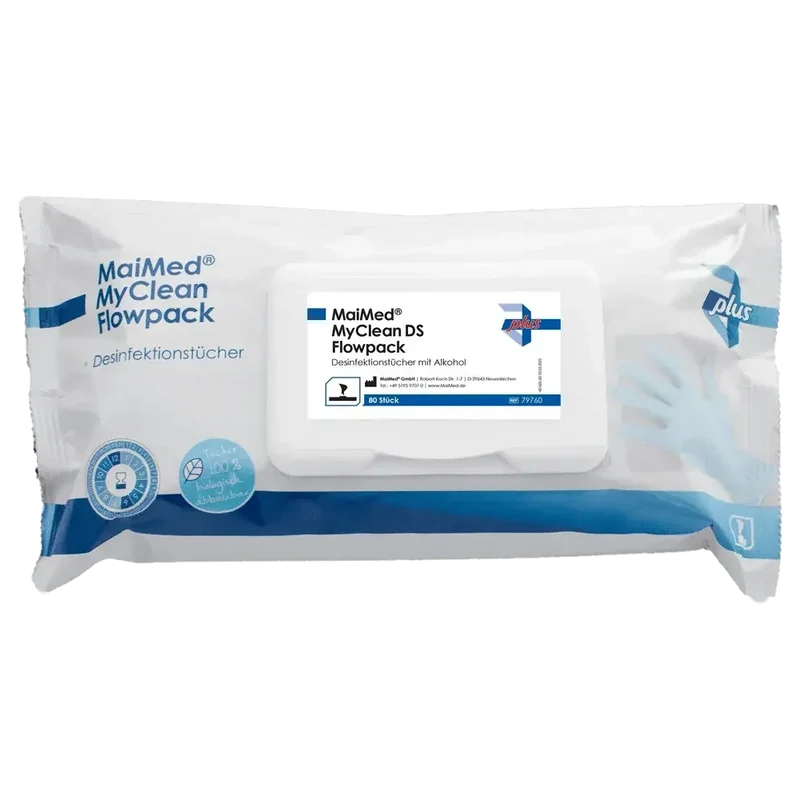 Desinfektionstücher 80 Stück | MaiMed MyClean DS Flowpack