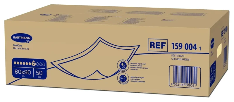 MoliCare Bed Mat Eco 7 Tropfen, 12 Lagen | Bettschutzeinlagen