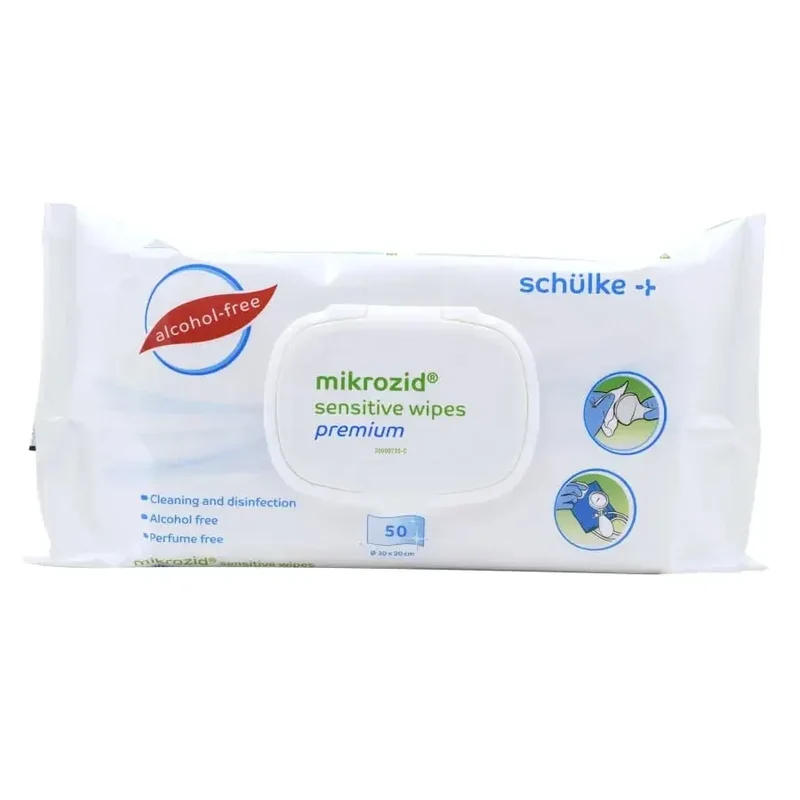 Mikrozid sensitive wipes premium 50 | Schülke Desinfektionstücher