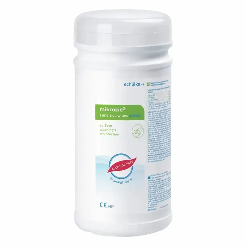 Mikrozid sensitive wipes Jumbo 200 Spenderdose | Schülke Desinfektionstücher