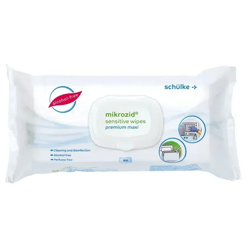 Mikrozid sensitive wipes premium maxi 80 | Schülke Desinfektionstücher