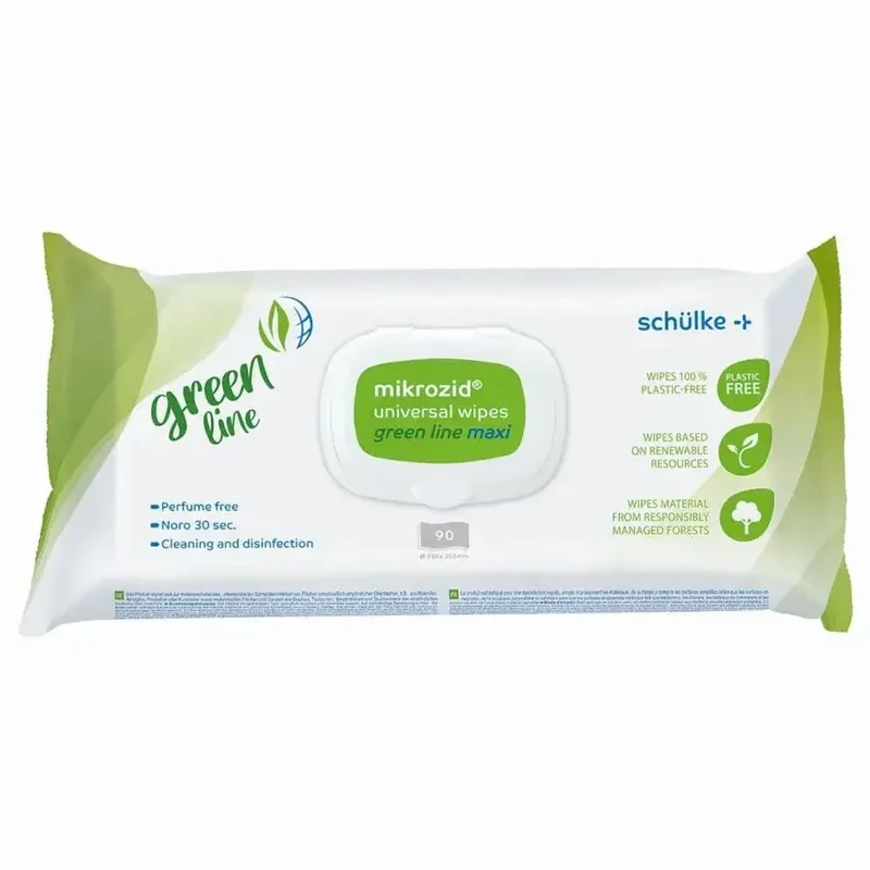 Mikrozid universal green line wipes maxi 90 | Schülke Desinfektionstücher