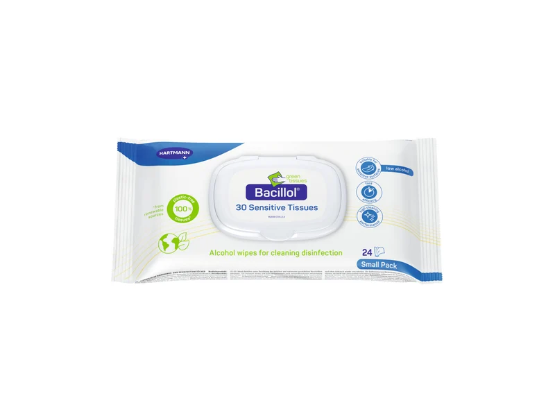 Bacillol® 30 Sensitive Green Tissues 24er – plastikfrei