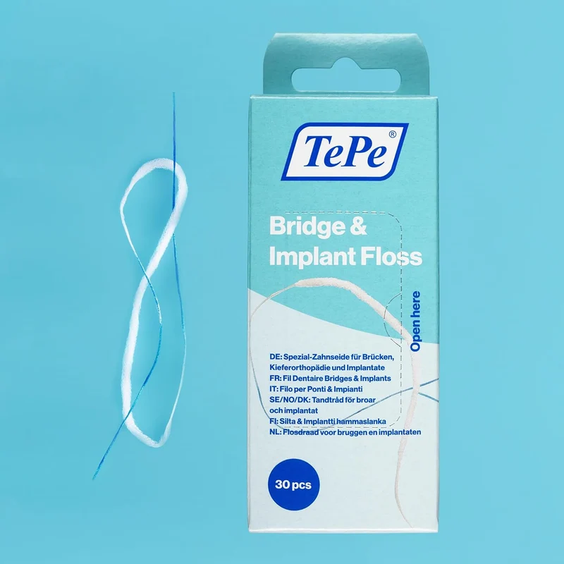 TePe Wire For Bridge Floss Implants (x30 pcs)