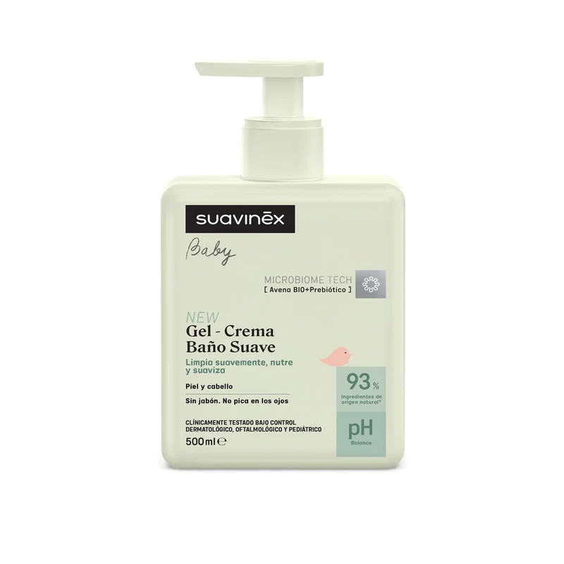 Suavinex Baby Gentle Bath Gel-Cream - 500ml