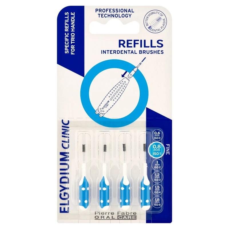 Elgydium Clinic Blue Interdental Brush - Refills (x4 units)