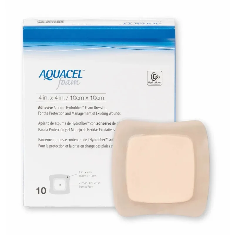 Aquacel Foam Adhesive Dressing - 10x10cm (x10 units)