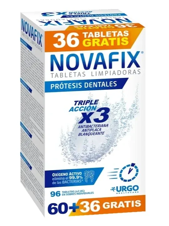 Novafix Protective Effect Teeth Cleaning Tablets (60 units) + 36 Free Gift