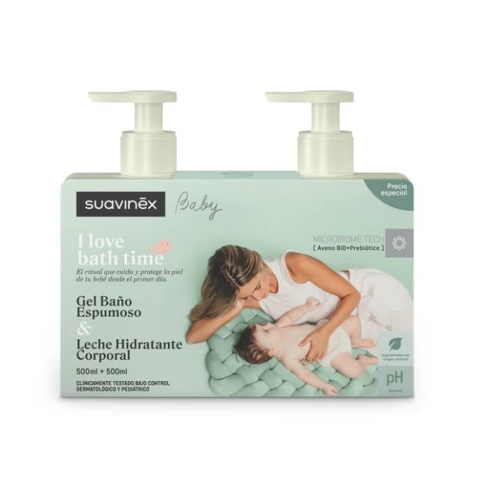 Suavinex Baby Moisturizing Lotion 500ml + Shower Gel 500ml