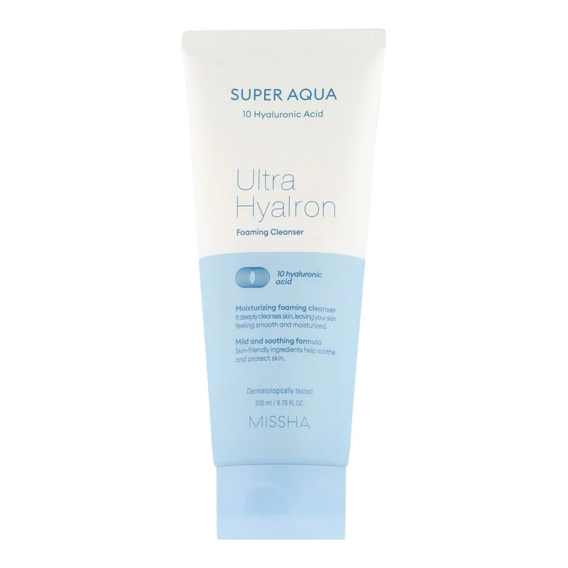 Missha Super Aqua Ultra Hyalron Foaming Cleanser