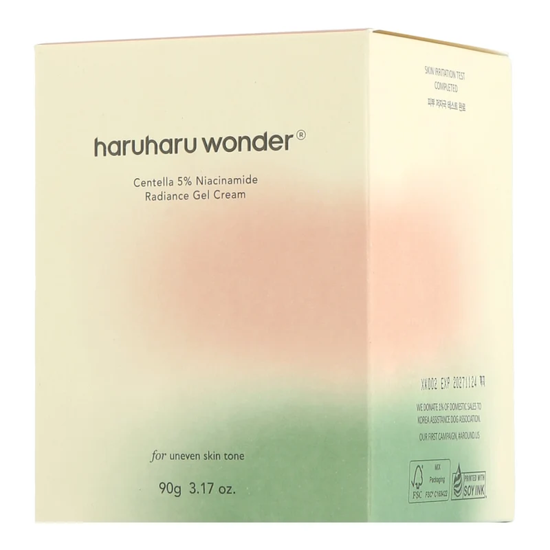 haruharu wonder Centella 5% Niacinamide Radiance Gel Cream