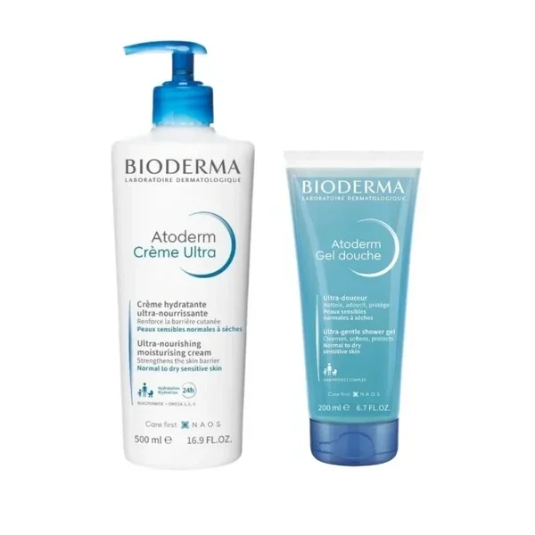 Bioderma Atoderm Ultra Cream 500mL + Bioderma Atoderm Shower Gel - 200mL