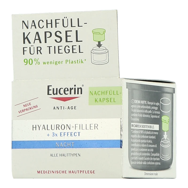 Eucerin Hyaluron-Filler + 3x Effect Nacht Nachfüll-Kapsel