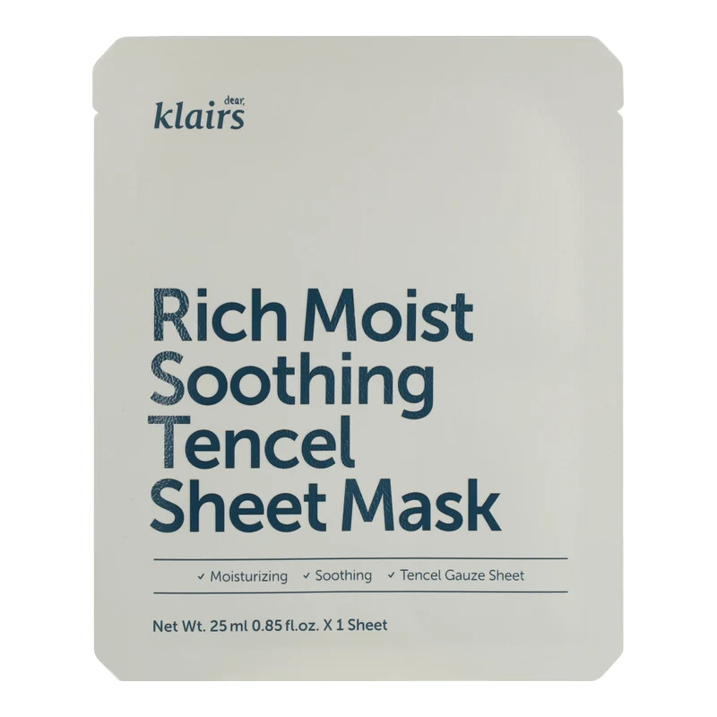 dear, Klairs Rich Moist Soothing Tencel Sheet Mask