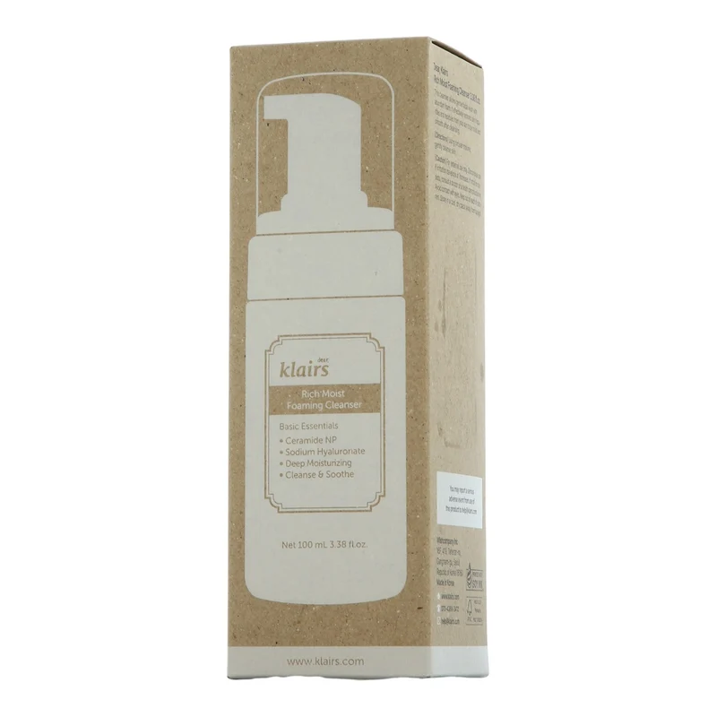dear, Klairs Rich Moist Foaming Cleanser