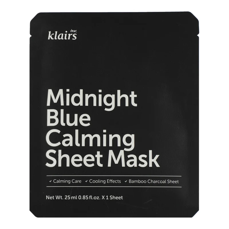dear, Klairs Midnight Blue Calming Sheet Mask