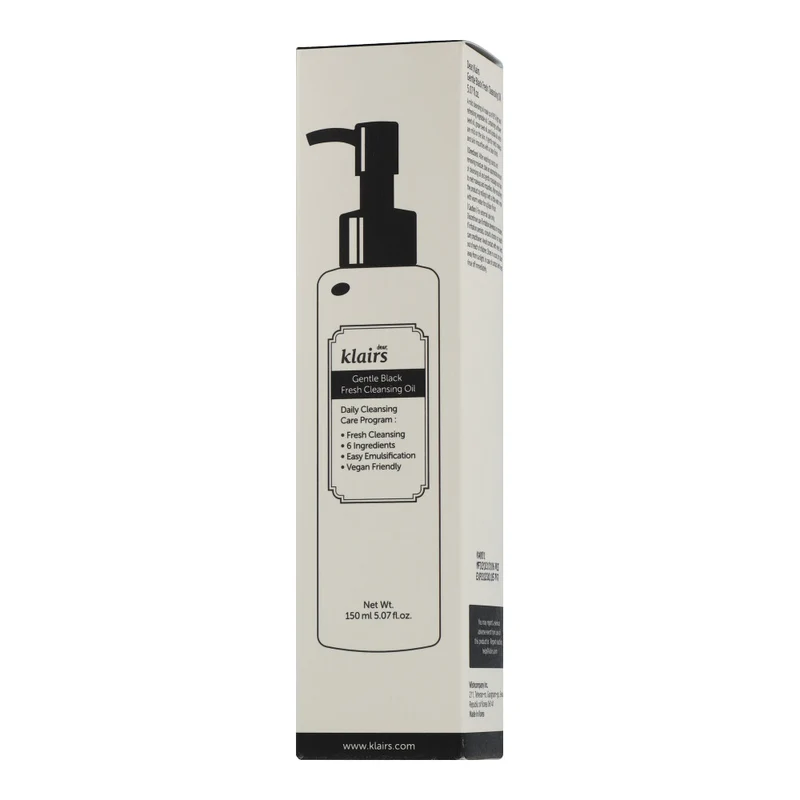 dear, Klairs Gentle Black Fresh Cleansing Oil
