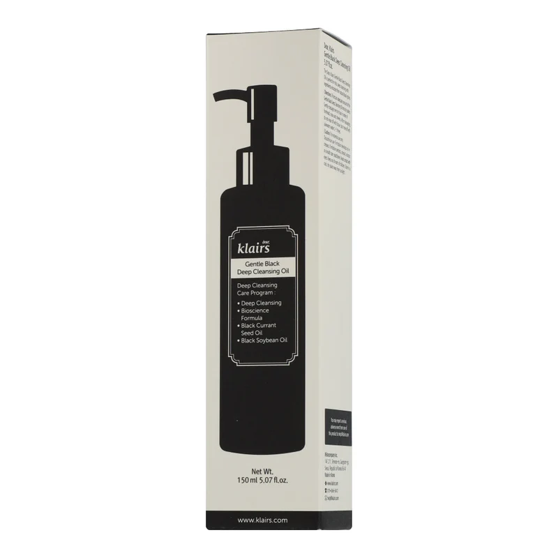 dear, Klairs Gentle Black Deep Cleansing Oil