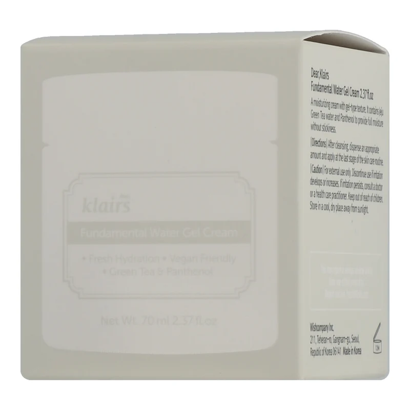 dear, Klairs Fundamental Water Gel Cream