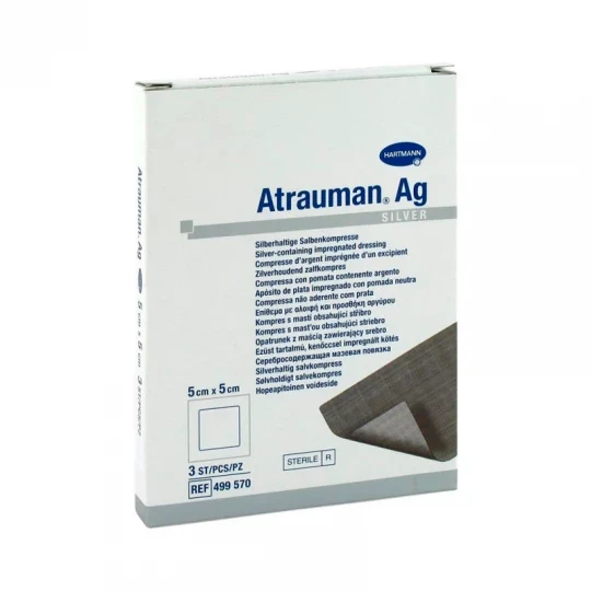 Atrauman Ag Compress_ 5 x 5 cm (10 dressings)