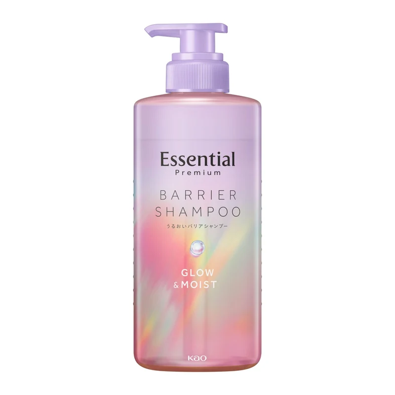 Essential Premium Moisture Barrier Shampoo Glow and Moist Pump 450ml