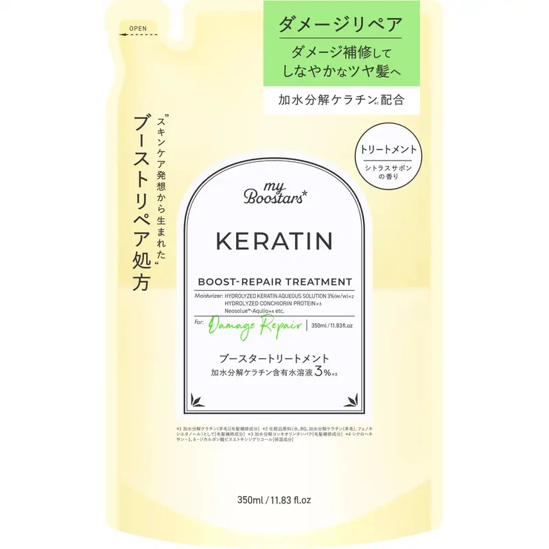 My Boostars Keratin Treatment Refill 350Ml - Damage Repair Formula