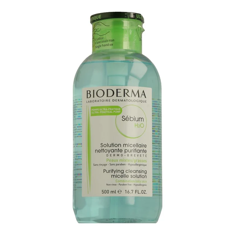 Bioderma Sébium H2O Purifying Cleansing Micellar Water with Pump