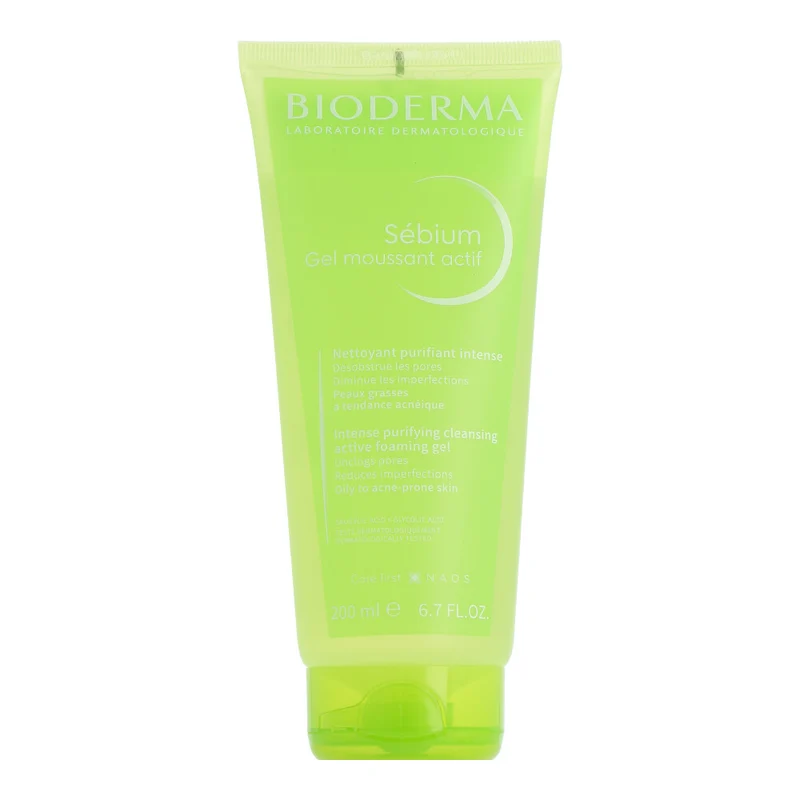 Bioderma Sébium Gel Moussant Actif Intense Purifying Cleansing Active Foaming Gel