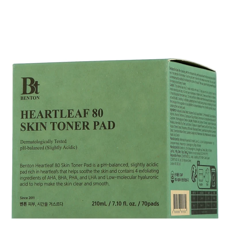 Benton Heartleaf 80 Skin Toner Pad