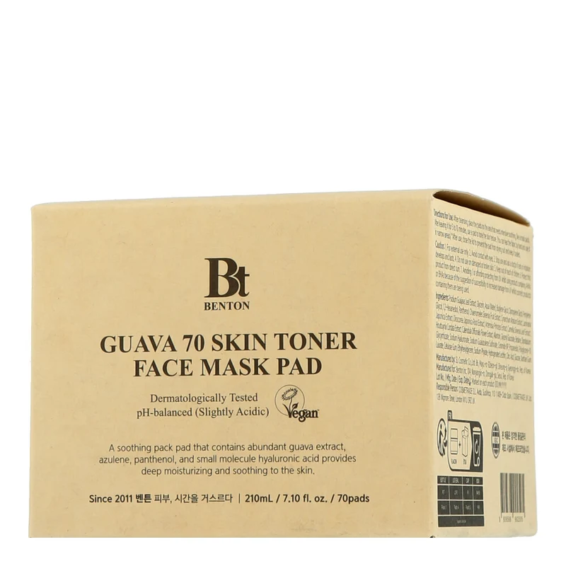 Benton Face Care Guava 70 Skin Toner Face Mask Pad
