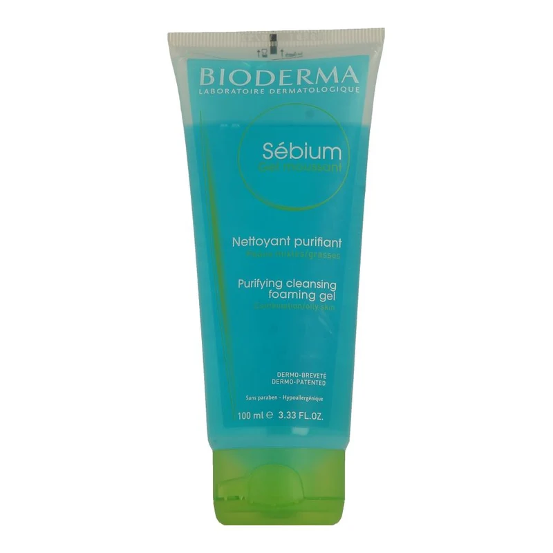 Bioderma Sébium Gel Moussant Purifying Cleansing Foaming Gel in Tube