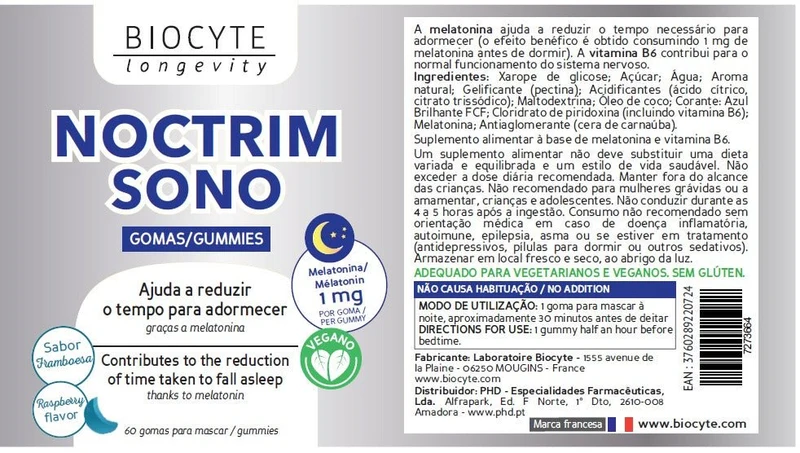 Biocyte Noctrim Sleep (X60 gummies)