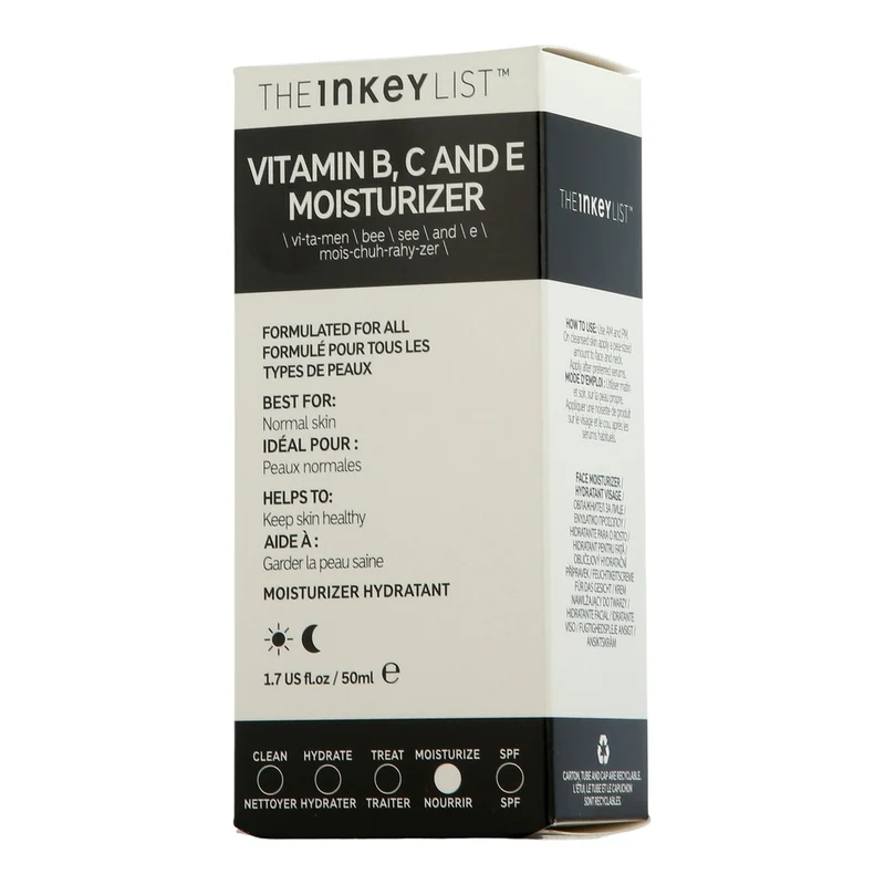 The Inkey List Face Care Vitamin B, C and E Moisturizer