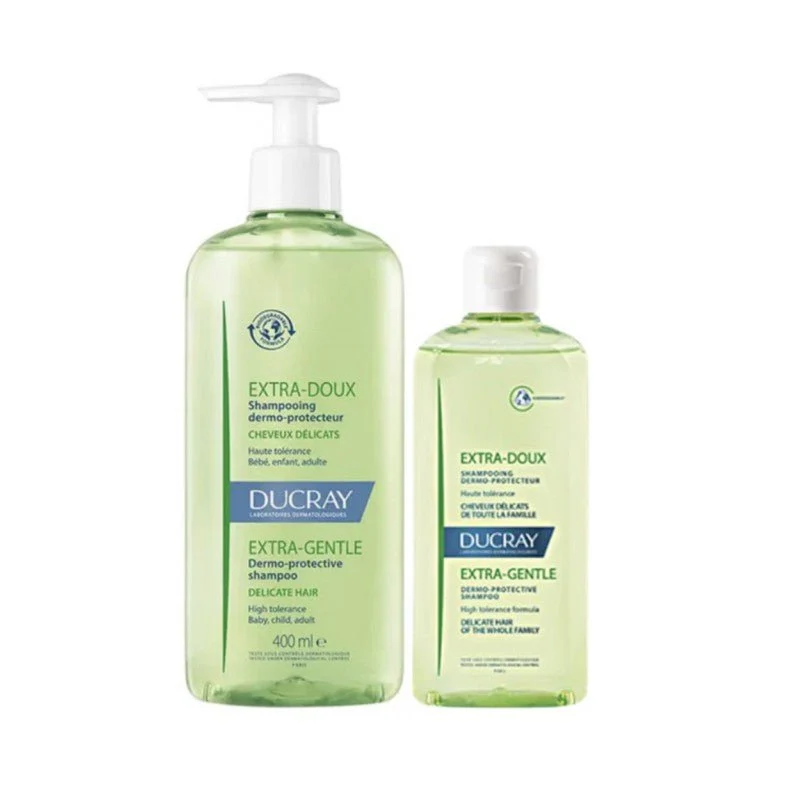 Ducray Extra Doux Shampoo - 400ml + 200ml Offer
