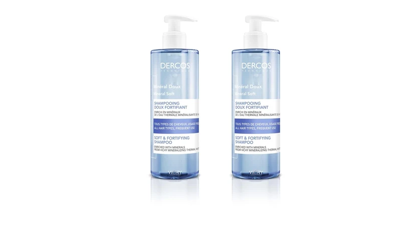 Dercos Mineral Soft Shampoo - 400Ml (Double Pack)