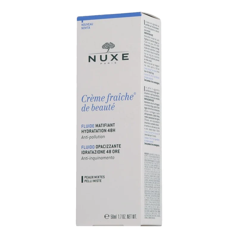 Nuxe Crème Fraîche de Beauté Fluide Matifiant Hydratation 48H